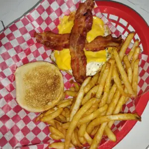 2 Fried Eggs with Cheese