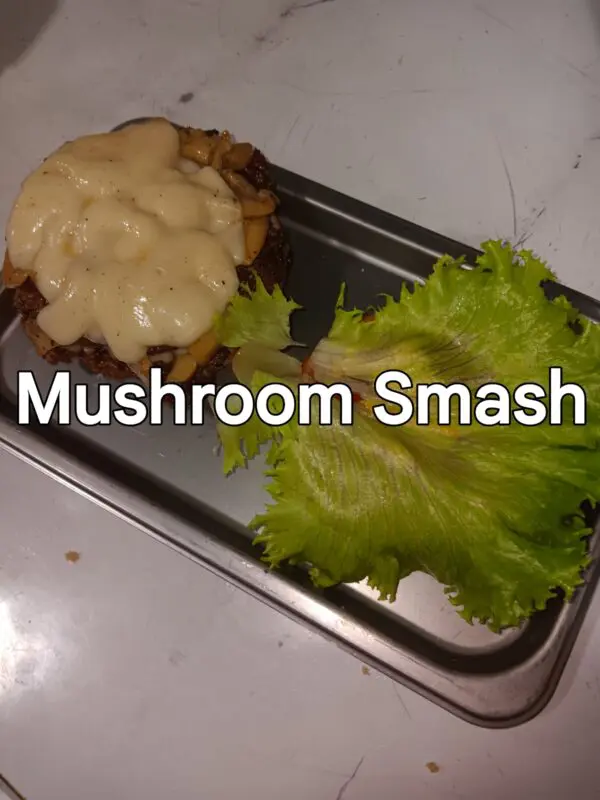 Double Smash Mushroom Burger